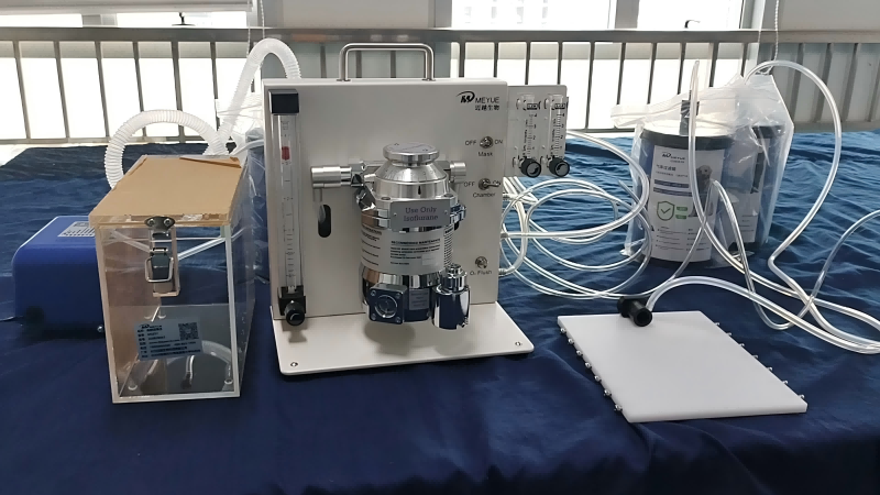 湖南省職業病研究院-桌面式小動物麻醉機(擴展雙通道)安裝完成